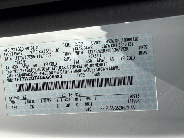 Certified 2022 Ford F250 Platinum AWD/4WD image 28
