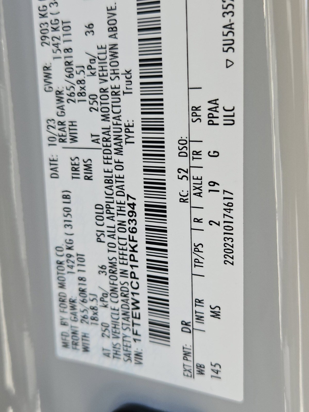 Certified 2023 Ford F150 XLT w/ Equipment Group 301A Mid image 34