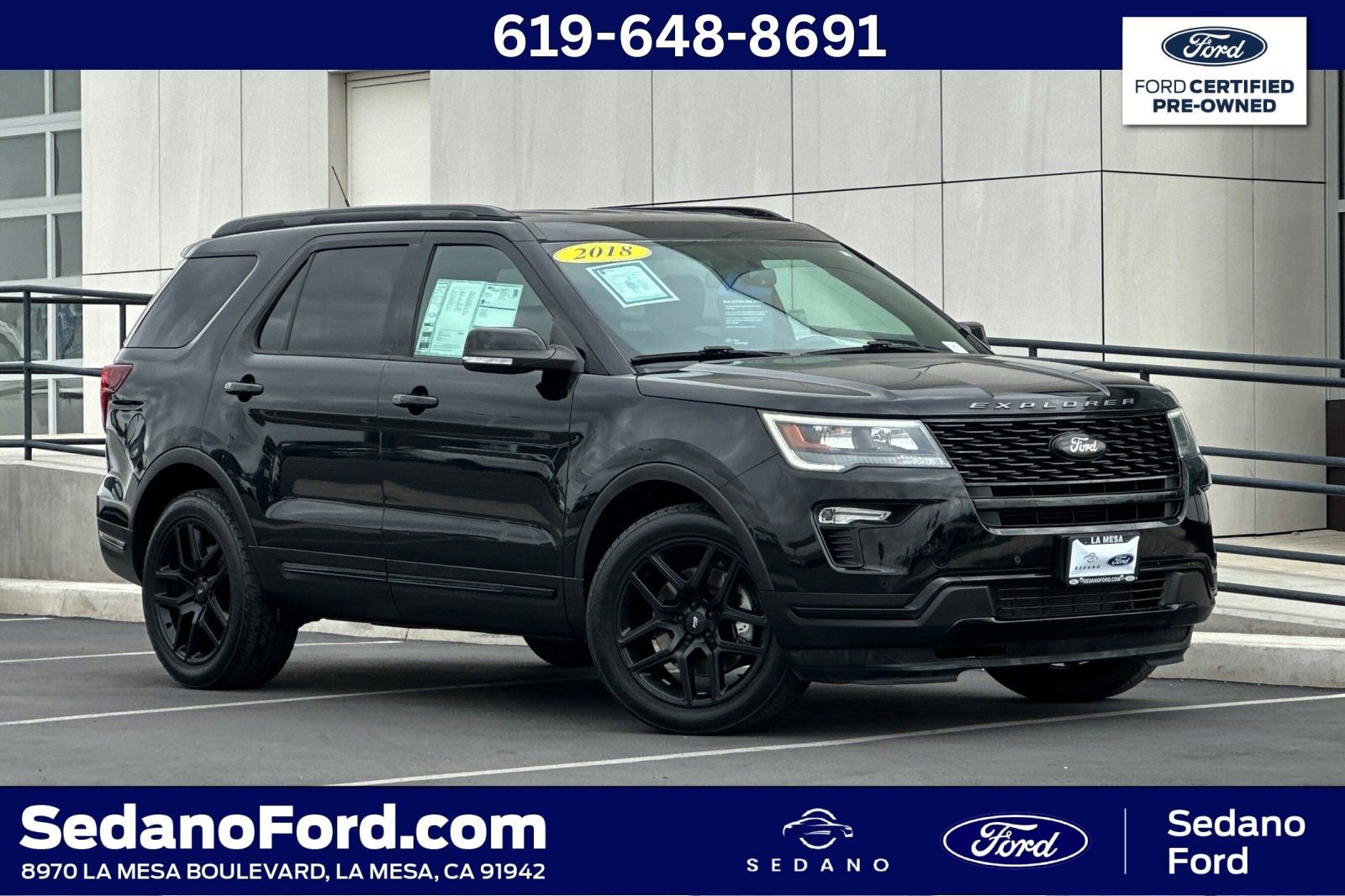 Certified 2018 Ford Explorer Sport