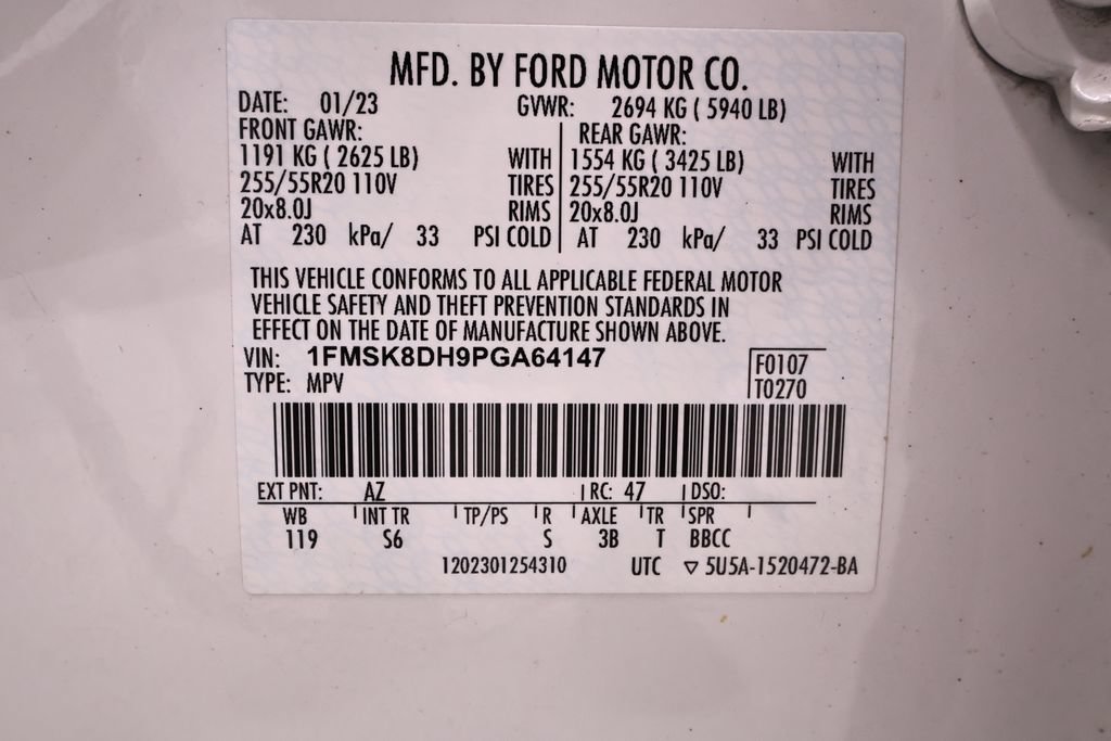 Certified 2023 Ford Explorer XLT w/ Equipment Group 202A AWD/4WD image 49