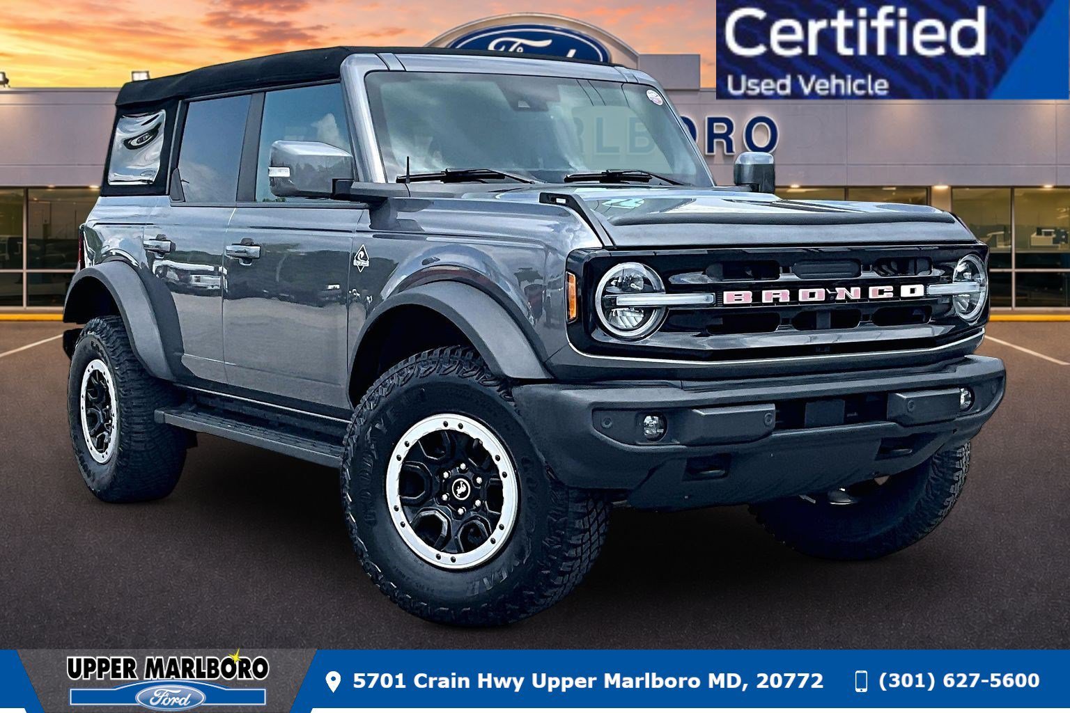 Certified 2023 Ford Bronco Outer Banks w/ Sasquatch Package AWD/4WD image 1