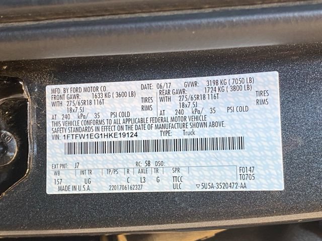 Certified 2017 Ford F150 XLT w/ Equipment Group 302A Luxury AWD/4WD image 31