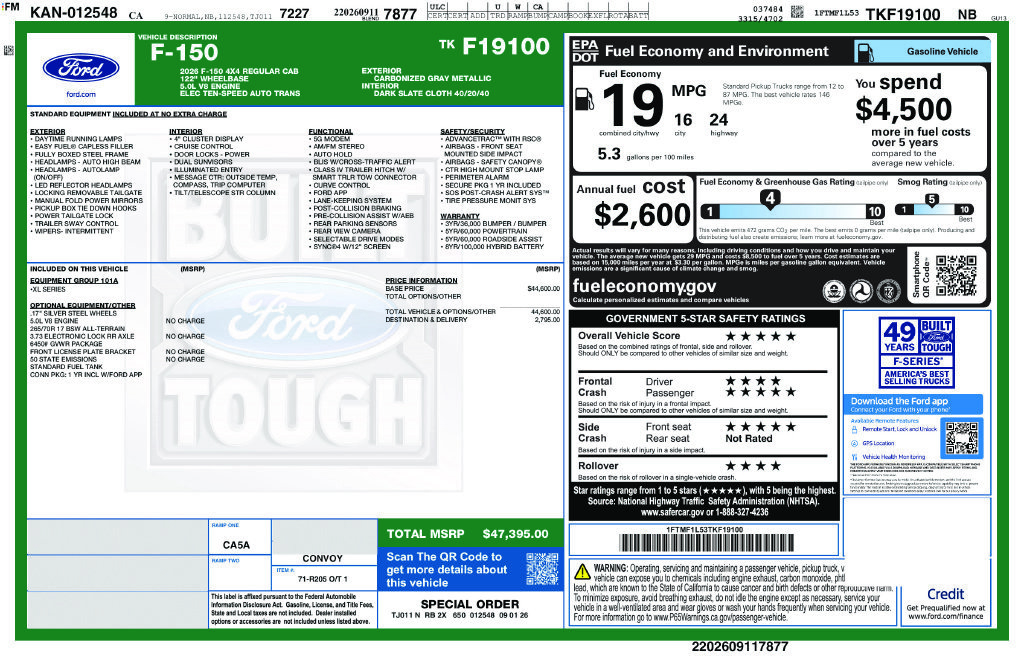 Certified 2026 Ford F150 XL AWD/4WD image 8