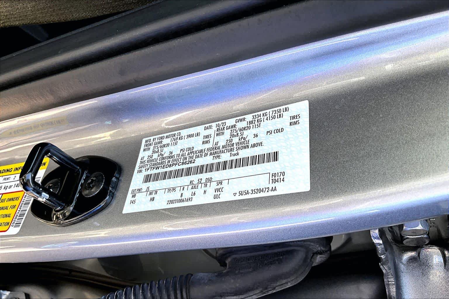 Certified 2023 Ford F150 Lariat w/ Equipment Group 502A High AWD/4WD image 34