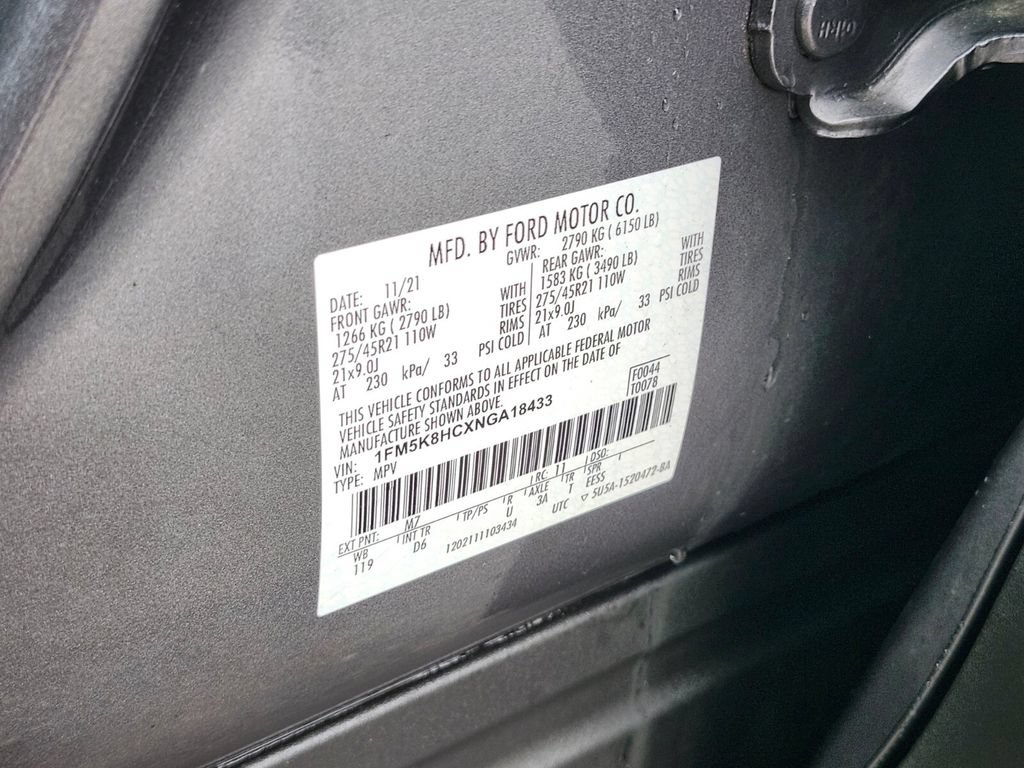 Certified 2022 Ford Explorer Platinum w/ Equipment Group 601A AWD/4WD image 36