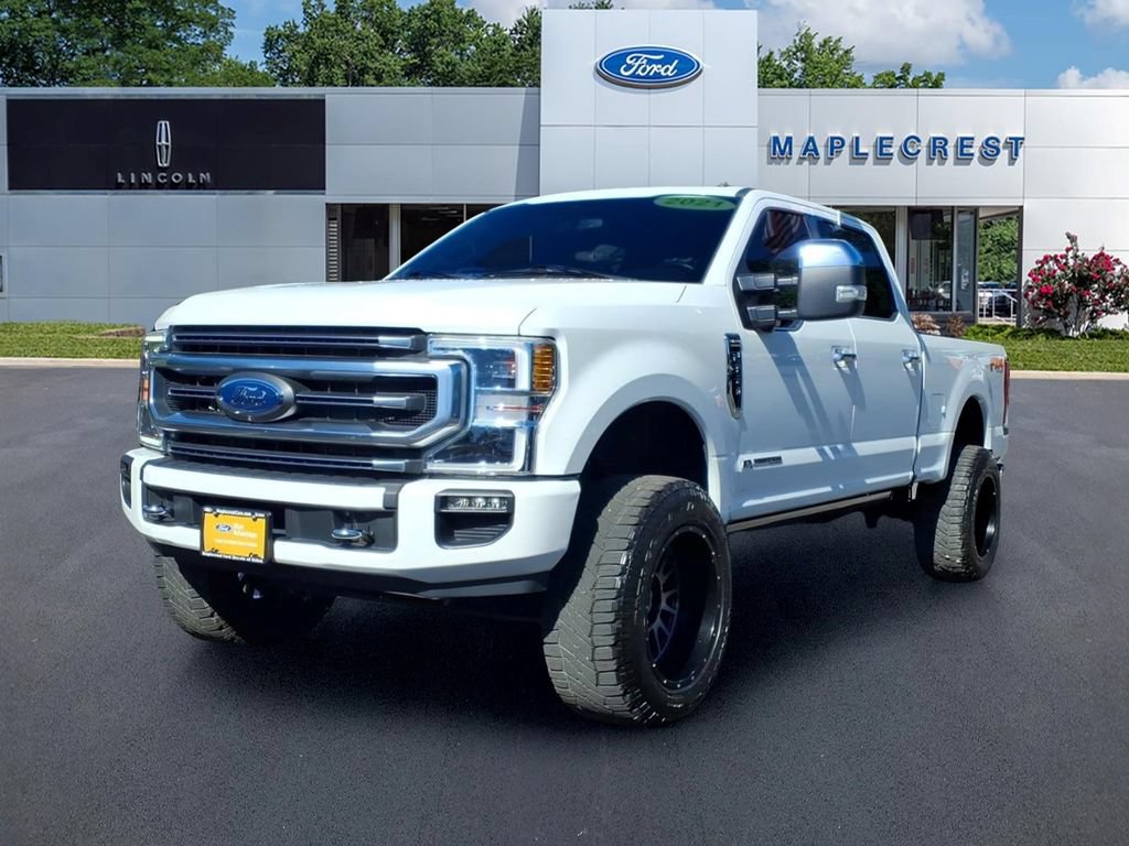 Certified 2021 Ford F350 Platinum w/ FX4 Off-Road Package AWD/4WD image 2