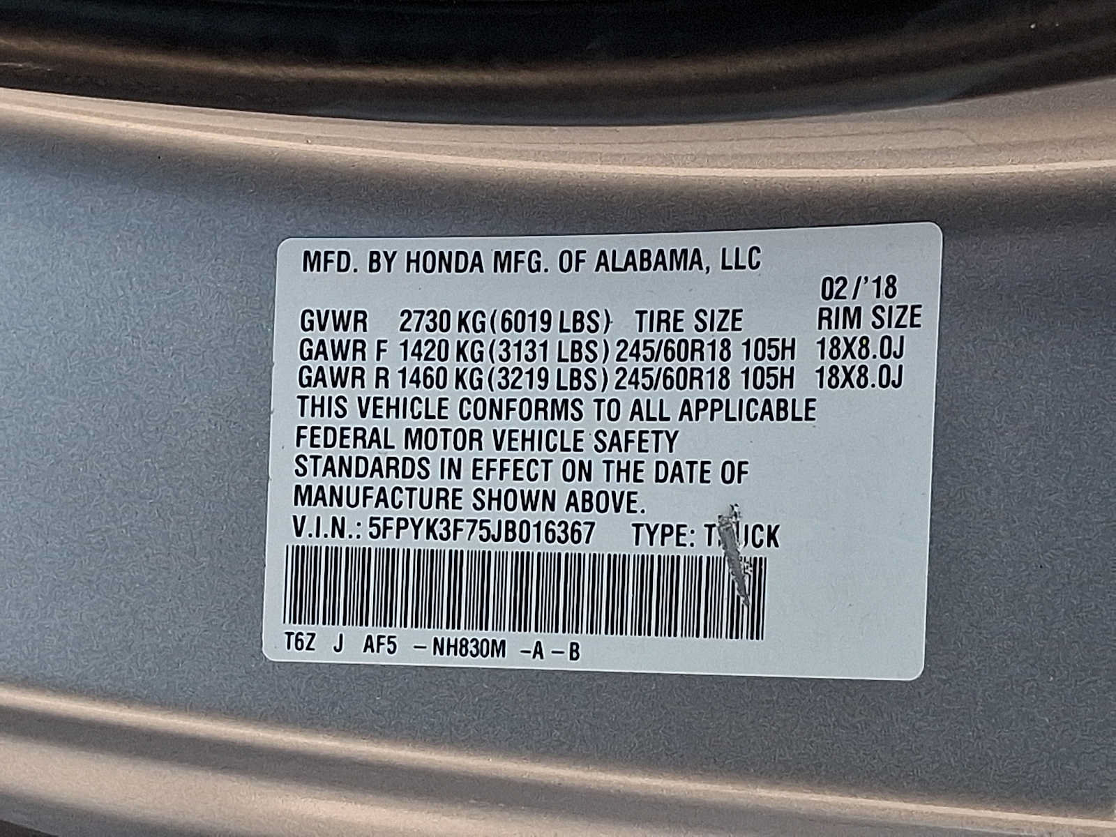 Used 2018 Honda Ridgeline RTL-E image 27
