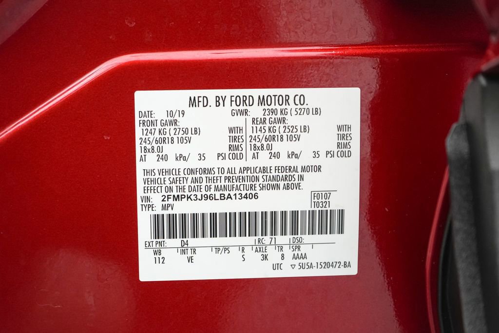 Certified 2020 Ford Edge SEL w/ Convenience Package image 24