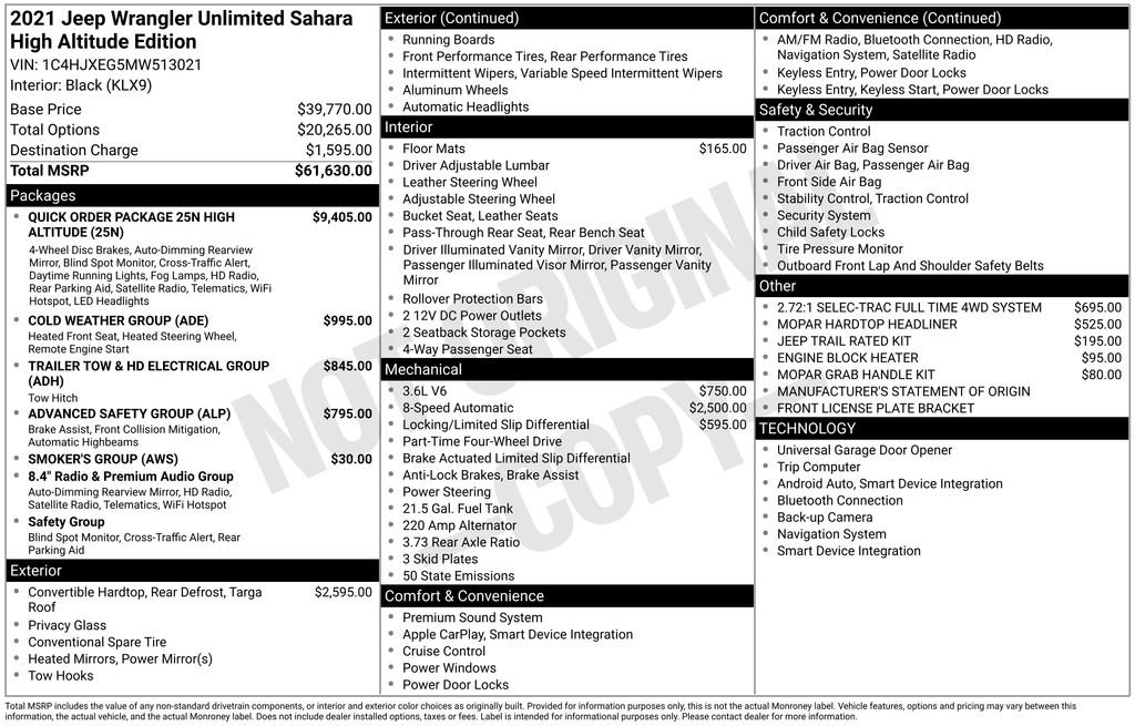 Used 2021 Jeep Wrangler Unlimited Sahara image 12