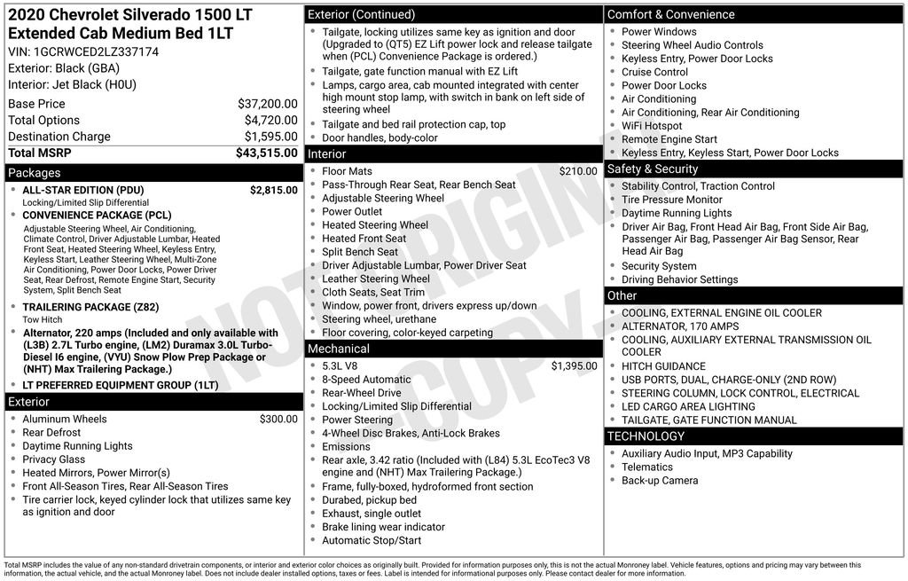 Used 2020 Chevrolet Silverado 1500 LT w/ All-Star Edition RWD image 5