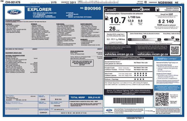 Certified 2022 Ford Explorer ST-Line w/ Class IV Trailer Tow Package AWD/4WD image 39