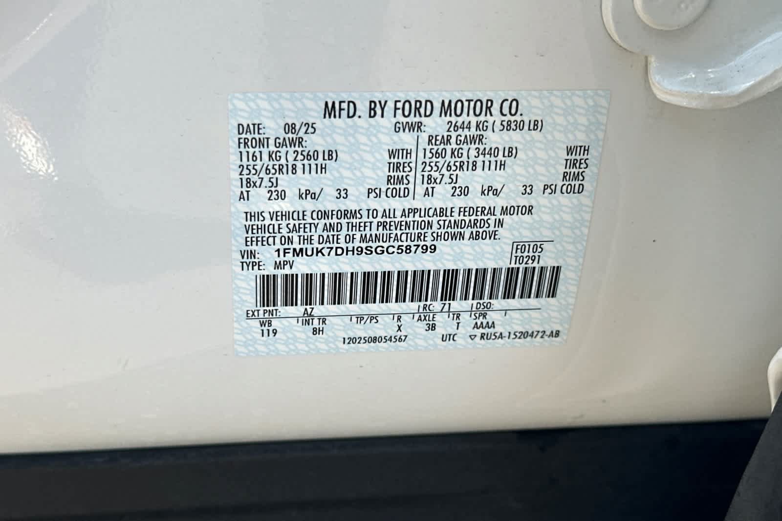Certified 2025 Ford Explorer Active RWD image 31