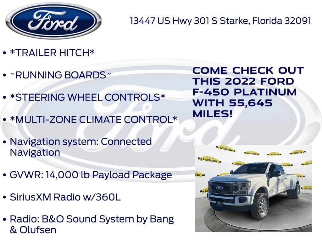 Certified 2022 Ford F450 Platinum w/ FX4 Off-Road Package image 17