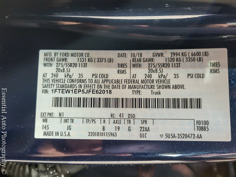 Certified 2018 Ford F150 XL w/ Equipment Group 101A Mid AWD/4WD image 27