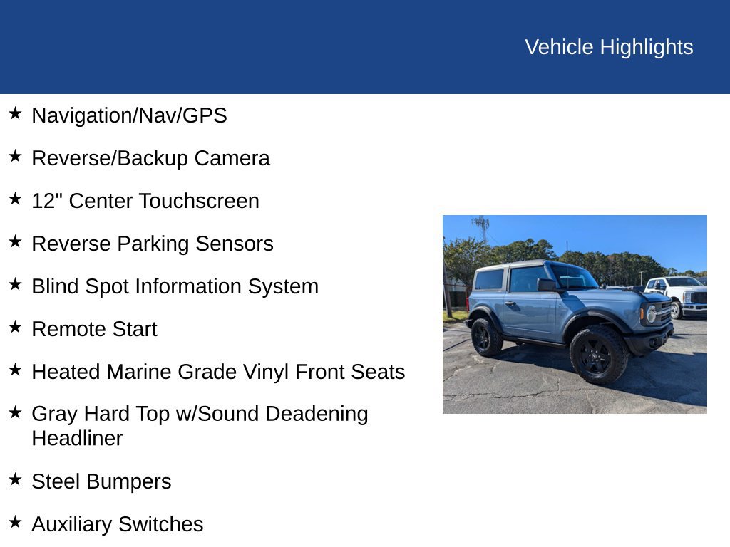 Certified 2024 Ford Bronco Black Diamond AWD/4WD image 30