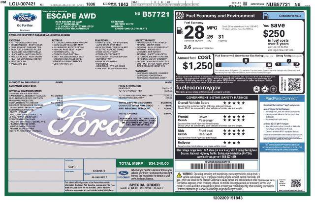 Certified 2022 Ford Escape SE w/ SE Sport Appearance Package AWD/4WD image 28