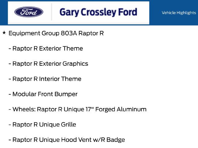 Certified 2025 Ford F150 Raptor w/ Equipment Group 803A Raptor R AWD/4WD image 19