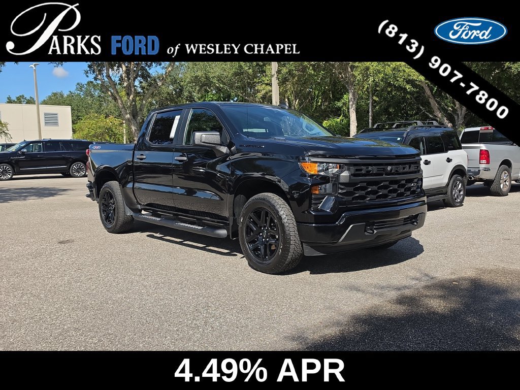Used 2024 Chevrolet Silverado 1500 Custom w/ Turbomax Blackout Package