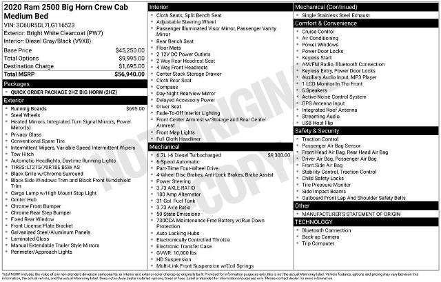 Used 2020 RAM 2500 Big Horn image 2