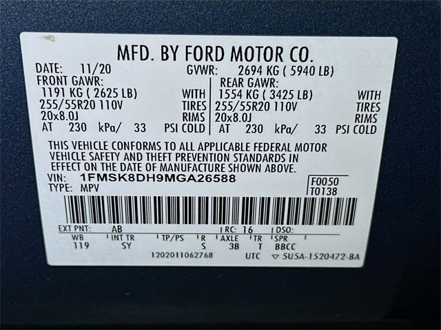 Certified 2021 Ford Explorer XLT w/ Equipment Group 202A image 26