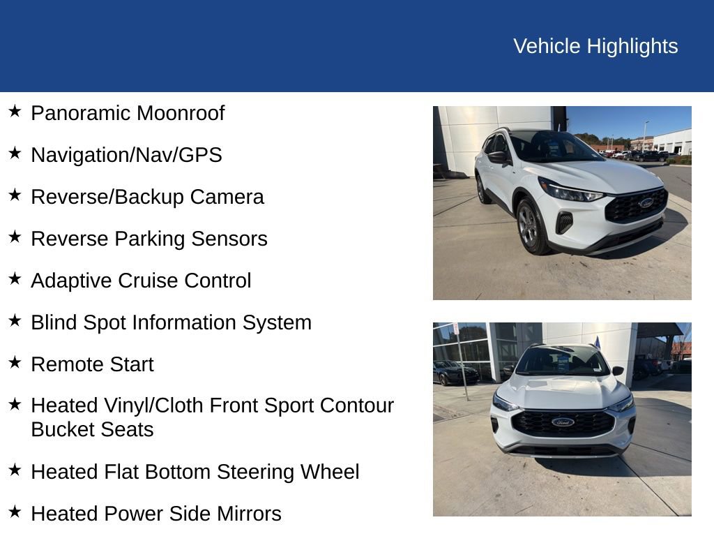 Certified 2025 Ford Escape ST-Line w/ Equipment Group 301A image 31