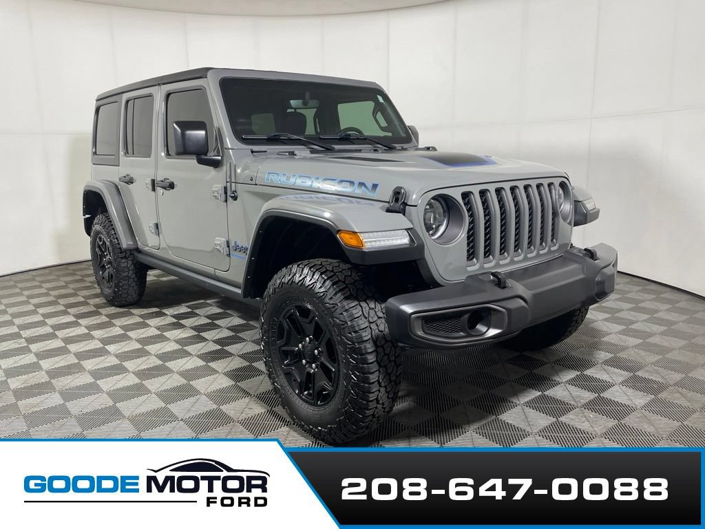 Used 2023 Jeep Wrangler Unlimited Rubicon 4xe w/ Steel Bumper Group AWD/4WD image 2
