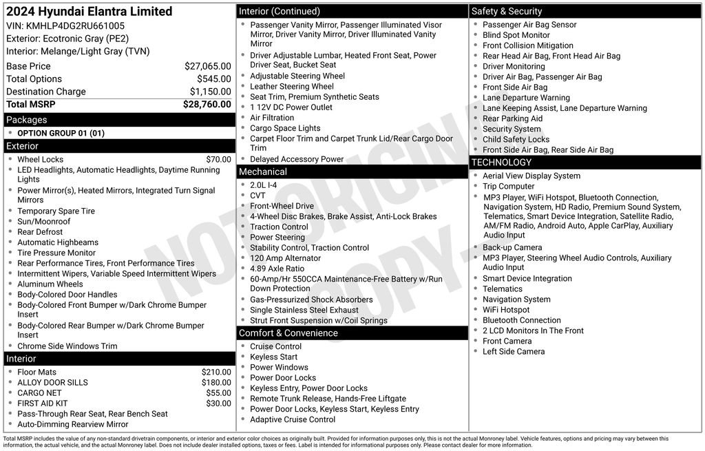 Used 2024 Hyundai Elantra Limited FWD image 32