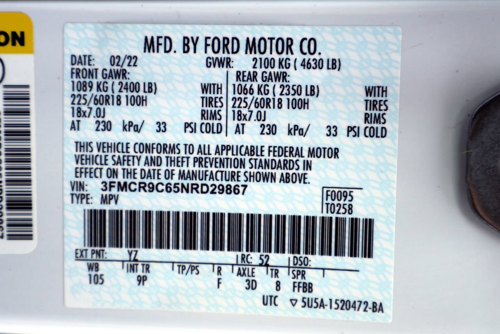 Certified 2022 Ford Bronco Sport Outer Banks w/ Tech Package AWD/4WD image 41
