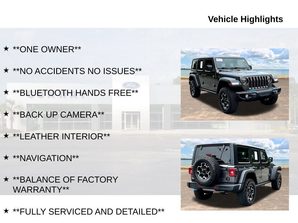 Used 2022 Jeep Wrangler Unlimited Rubicon 4xe w/ Steel Bumper Group AWD/4WD image 6