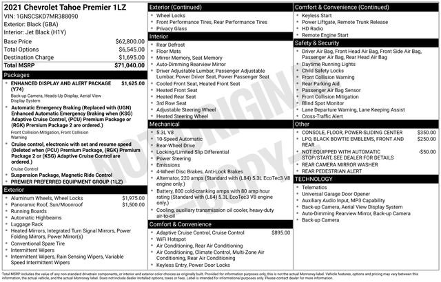 Used 2021 Chevrolet Tahoe Premier image 30