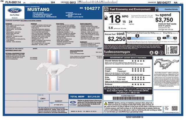 Certified 2021 Ford Mustang GT RWD image 5