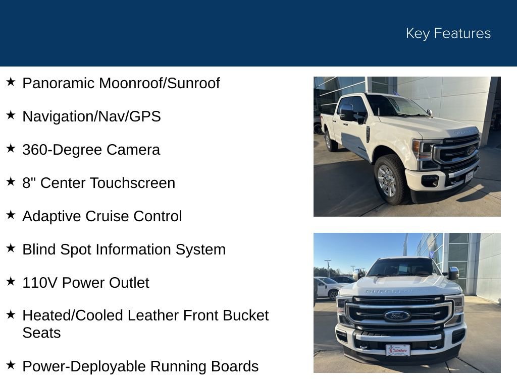 Certified 2021 Ford F250 Platinum w/ FX4 Off-Road Package image 34