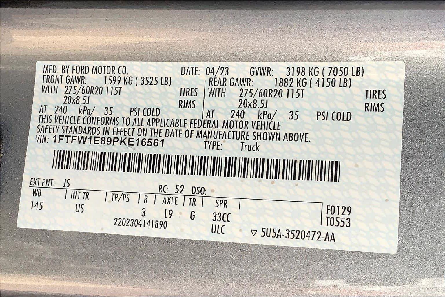 Certified 2023 Ford F150 XLT w/ Equipment Group 302A High AWD/4WD image 37