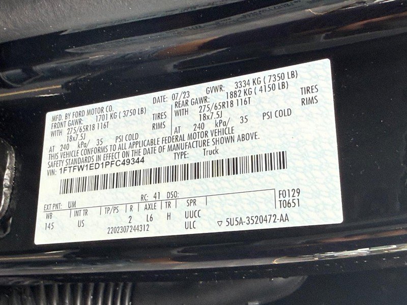 Certified 2023 Ford F150 XLT w/ Equipment Group 302A High AWD/4WD image 31