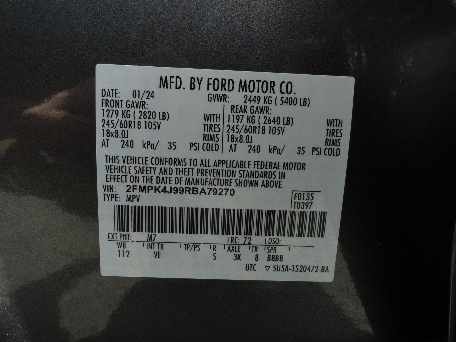 Certified 2024 Ford Edge SEL AWD/4WD image 23