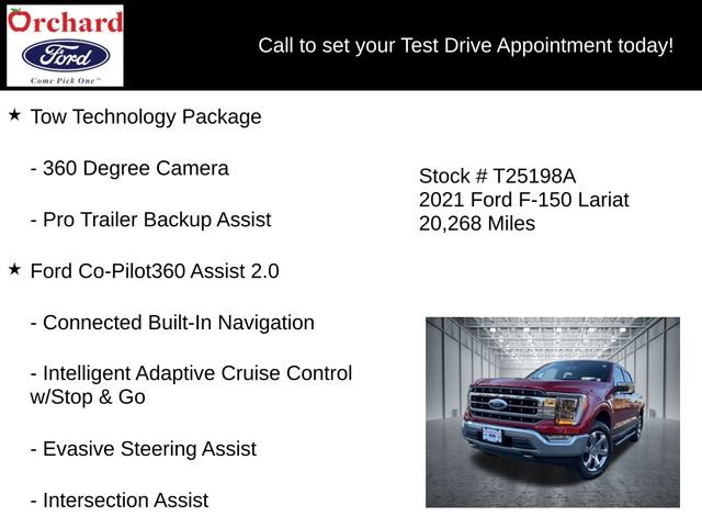 Certified 2021 Ford F150 Lariat w/ Equipment Group 502A High AWD/4WD image 7