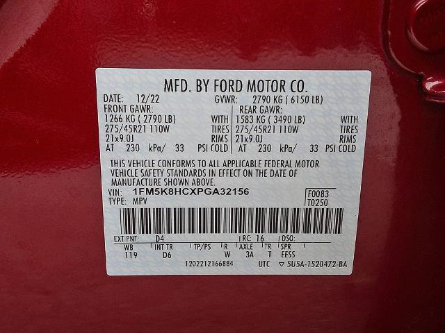 Certified 2023 Ford Explorer Platinum w/ Equipment Group 601A AWD/4WD image 29