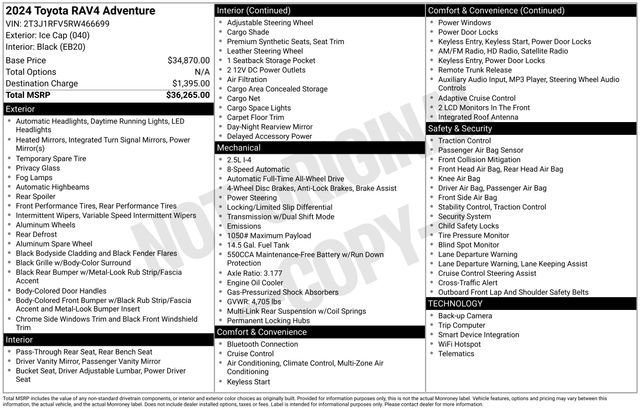 Used 2024 Toyota RAV4 Adventure image 20