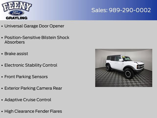 Certified 2022 Ford Bronco Outer Banks w/ Sasquatch Package AWD/4WD image 20