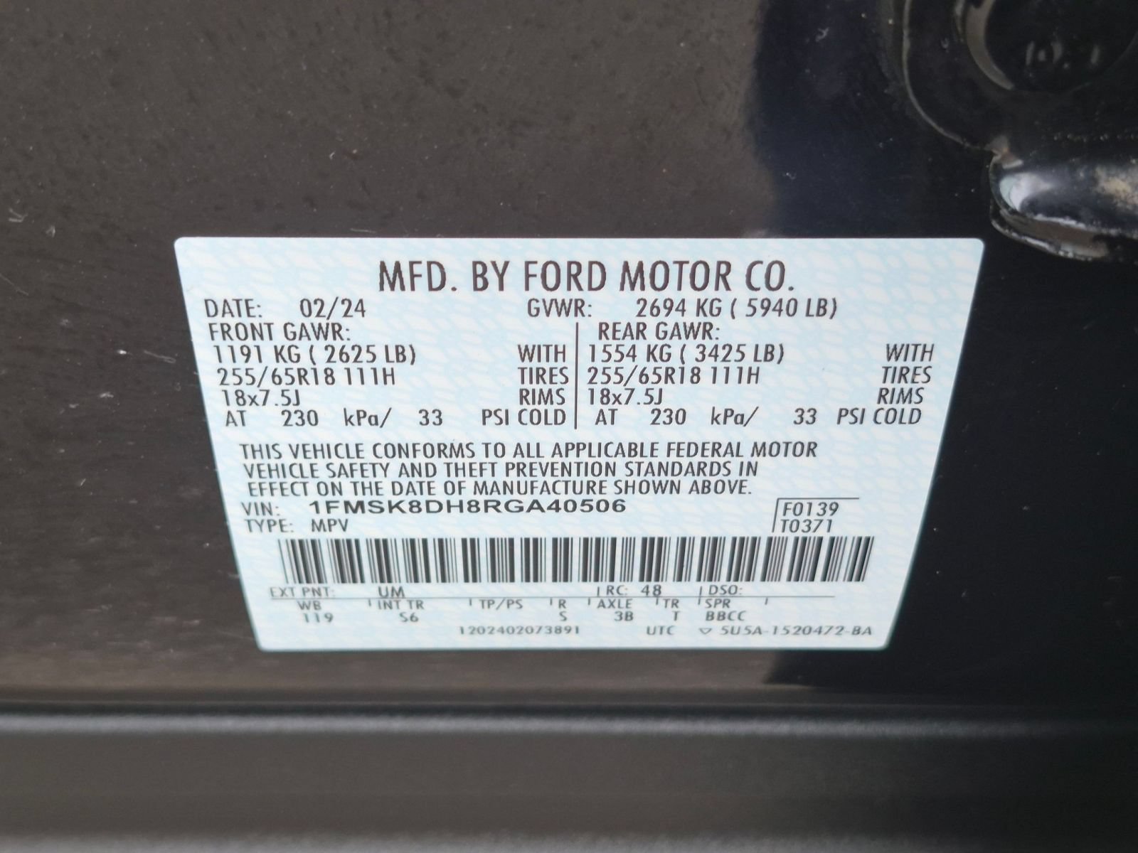 Certified 2024 Ford Explorer XLT w/ Equipment Group 202A AWD/4WD image 34