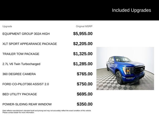 Certified 2023 Ford F150 XLT w/ Equipment Group 302A High image 11