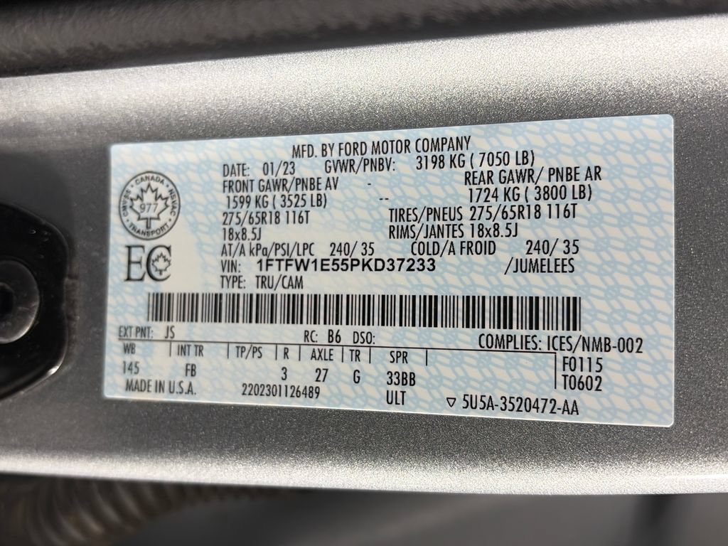 Certified 2023 Ford F150 XLT w/ Equipment Group 302A High AWD/4WD image 9