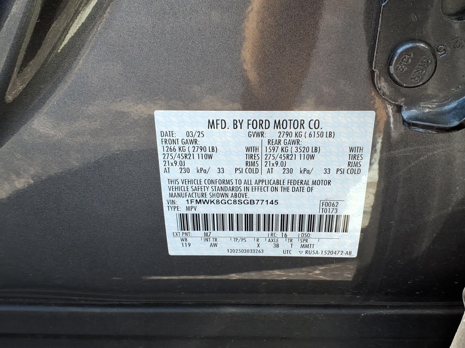 Certified 2025 Ford Explorer ST w/ Sun And Sound Package AWD/4WD image 34