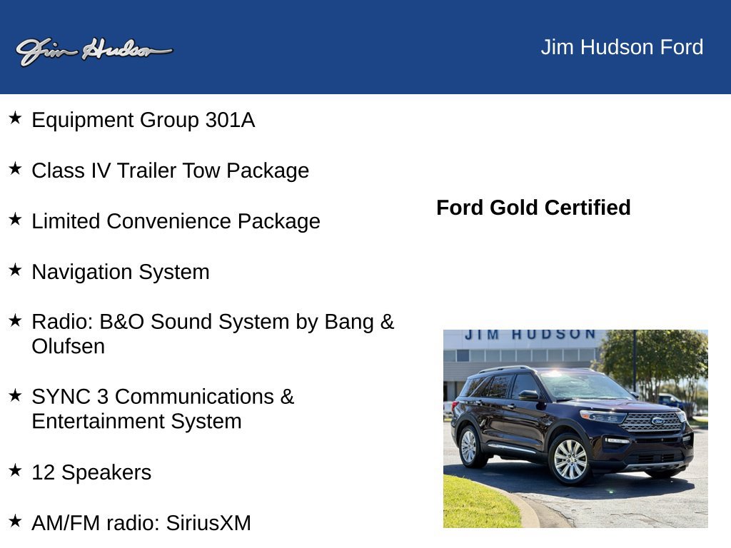 Certified 2023 Ford Explorer Limited w/ Equipment Group 301A RWD image 12