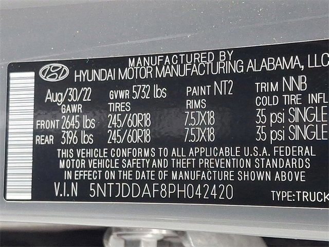 Used 2023 Hyundai Santa Cruz SEL Premium image 27