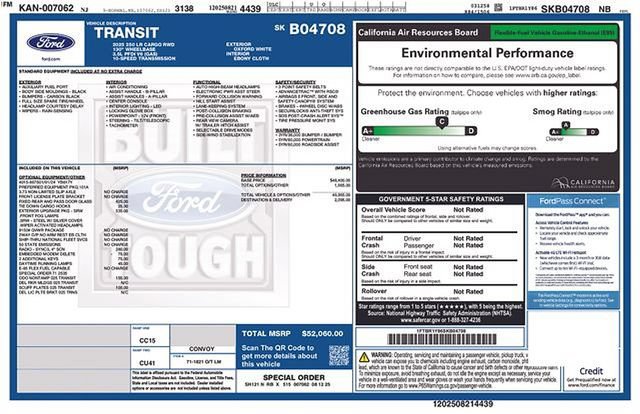 Certified 2025 Ford Transit 250 Low Roof w/ Exterior Upgrade Package RWD image 12