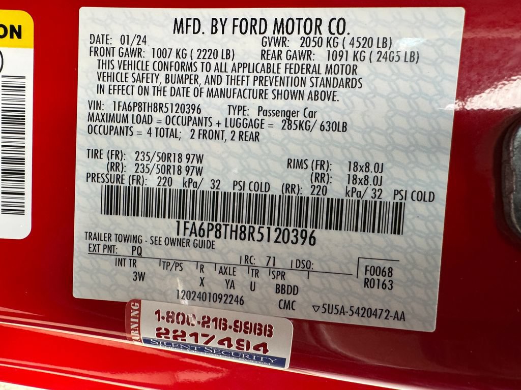 Certified 2024 Ford Mustang Premium RWD image 29
