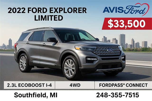 Certified 2022 Ford Explorer Limited w/ Equipment Group 301A