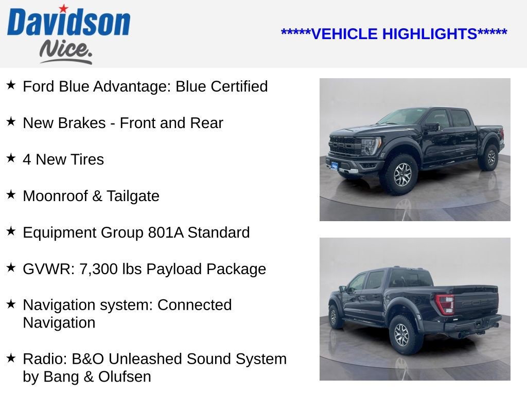 Certified 2023 Ford F150 Raptor AWD/4WD image 4
