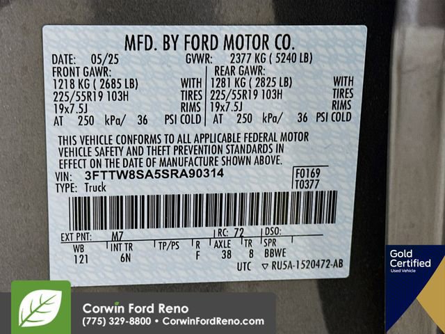 Certified 2025 Ford Maverick Lariat w/ 4K Tow Package image 35